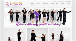 Desktop Screenshot of dcdancesportacademy.com